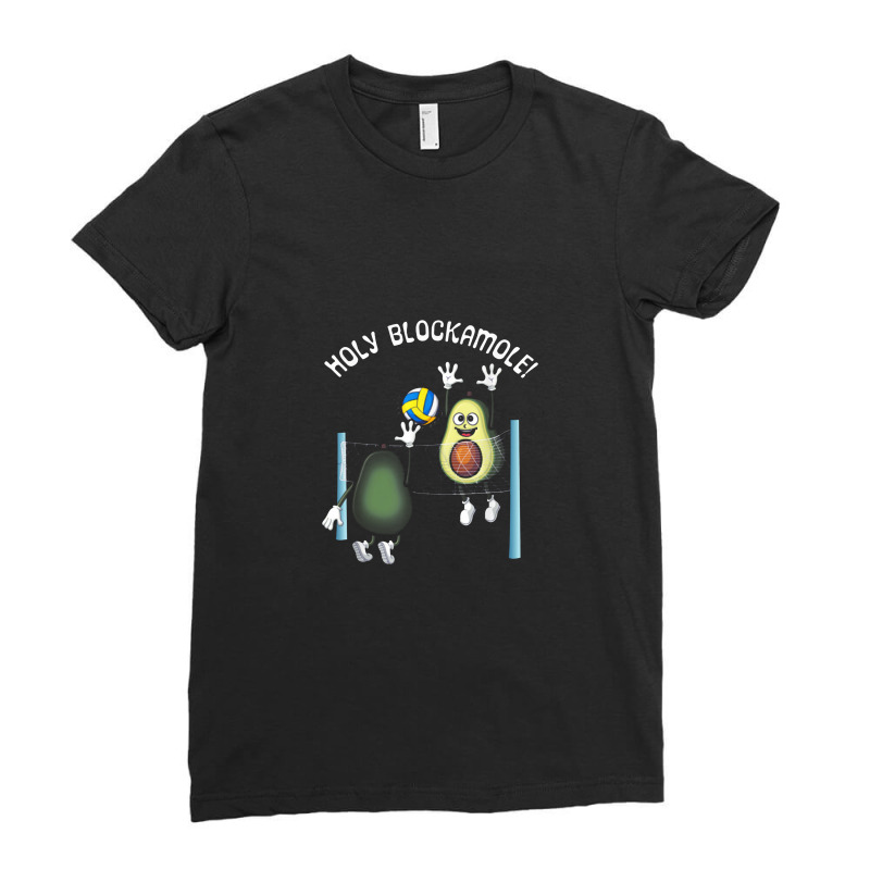 Holy Blockamole! Guacamole Player Blocker Volleyball Ladies Fitted T-Shirt by musuhdalan | Artistshot