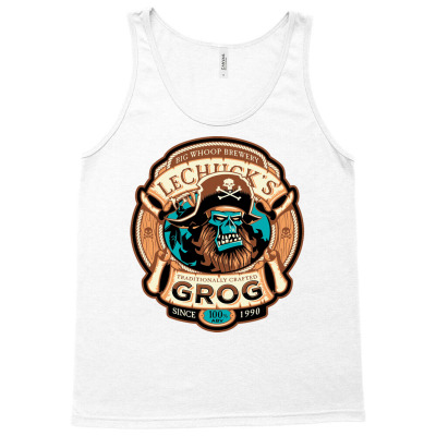 Ghost Pirate Grog Tank Top Designed By Chaselong