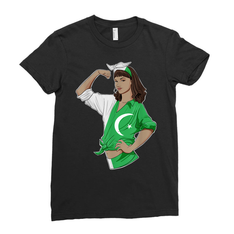 Pakistani Girl Unbreakable Pakistani Heritage Pakistan Flag T Shirt Ladies Fitted T-Shirt by gillanbepicaia | Artistshot