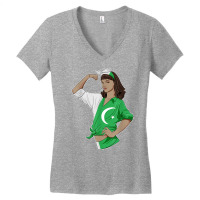 Pakistani Girl Unbreakable Pakistani Heritage Pakistan Flag T Shirt Women's V-neck T-shirt | Artistshot