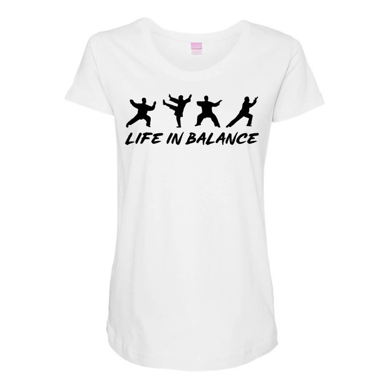 Life In A Balance Tai Chi Martial Arts Qigong Self Defense T Shirt Maternity Scoop Neck T-shirt by vazwttopperve | Artistshot