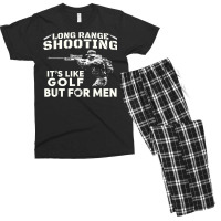 Long Range Shooting It's Like Golf But For Men T Shirt Men's T-shirt Pajama Set | Artistshot