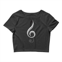 Funny Piano Gift For Men Women Cool Treble Clef Musical Note T Shirt Crop Top | Artistshot