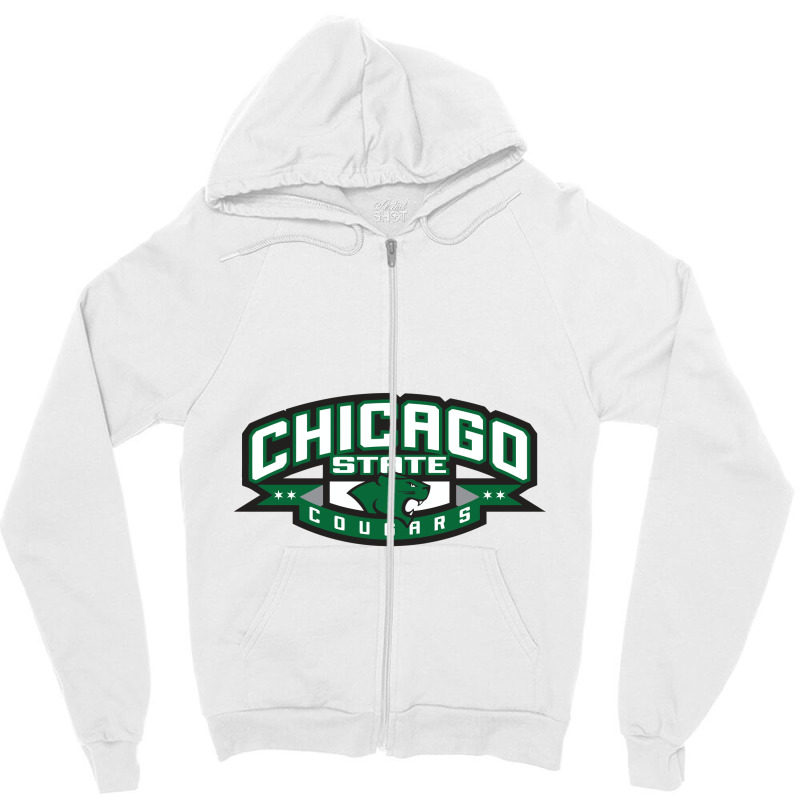 Chicago State Cougars Zipper Hoodie | Artistshot