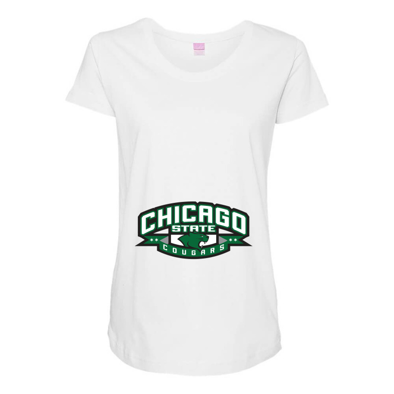 Chicago State Cougars Maternity Scoop Neck T-shirt by Danny elan | Artistshot