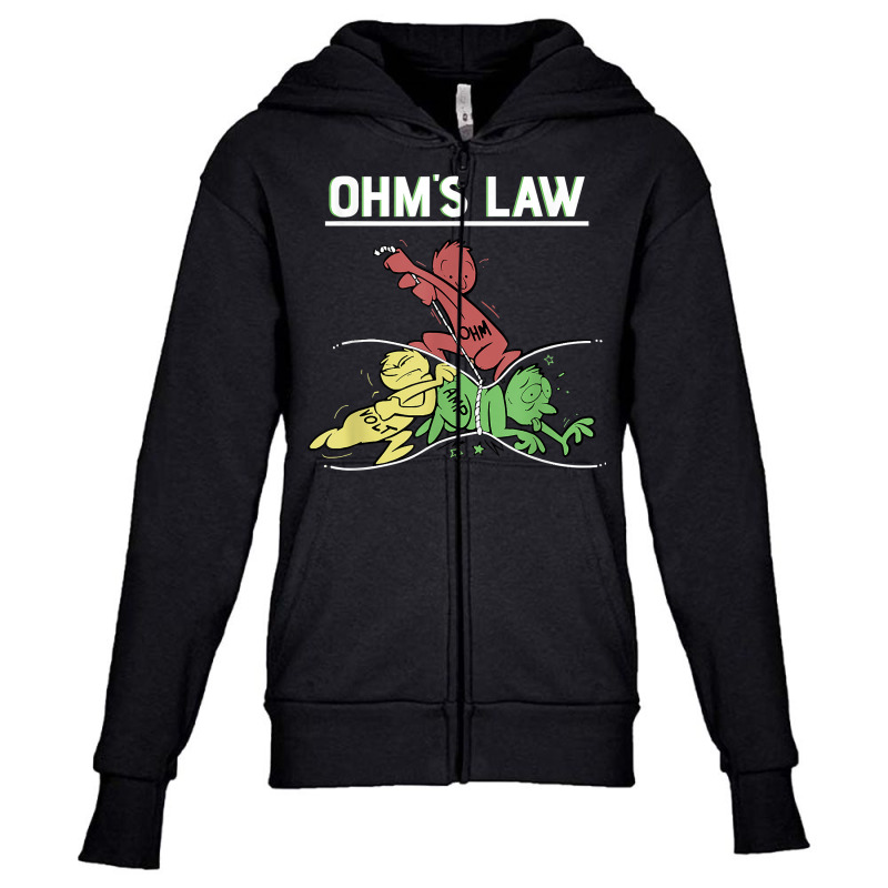 Ohms Law Funny Shirt.electrical Electronics Engineer Funny T T Shirt Youth Zipper Hoodie by waltervanderwilt1 | Artistshot