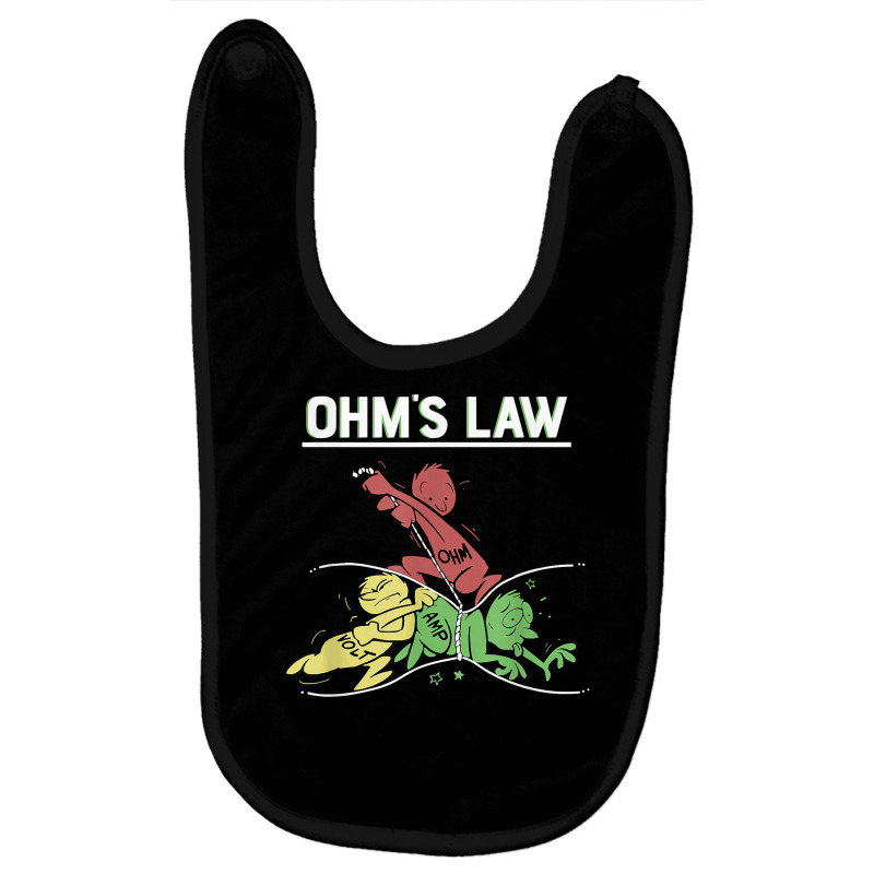 Ohms Law Funny Shirt.electrical Electronics Engineer Funny T T Shirt Baby Bibs by waltervanderwilt1 | Artistshot