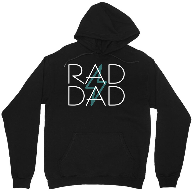 Mens Rad Dad Standard T Shirt Lightning Bolt Strike 80's Retro Unisex Hoodie by copedoire | Artistshot