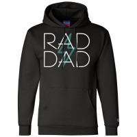 Mens Rad Dad Standard T Shirt Lightning Bolt Strike 80's Retro Champion Hoodie | Artistshot