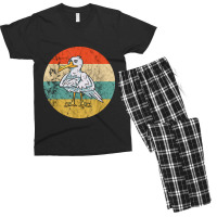 Seagull Vintage Retro Seabird Harbour Albatros Seagull Lover Men's T-shirt Pajama Set | Artistshot