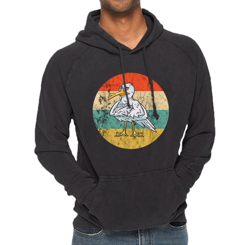 Seagull Vintage Retro Seabird Harbour Albatros Seagull Lover Vintage Hoodie by kurniawanm | Artistshot