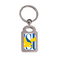 Coppin State Silver Rectangle Keychain | Artistshot