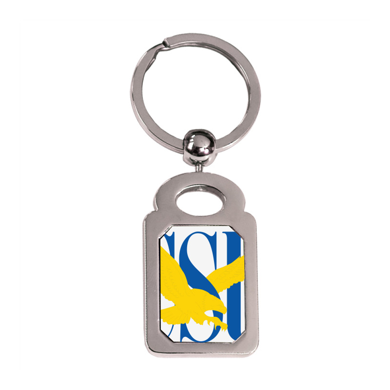 Coppin State Silver Rectangle Keychain | Artistshot