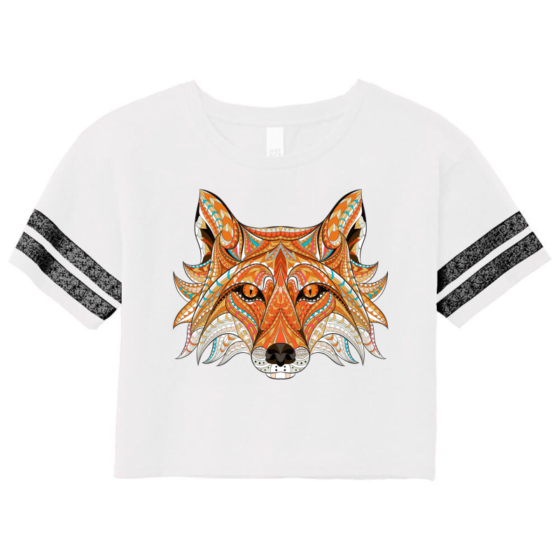 Fox Scorecard Crop Tee by SamKal | Artistshot