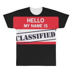 hello my name is classified1 01 All Over Men's T-shirt | Artistshot