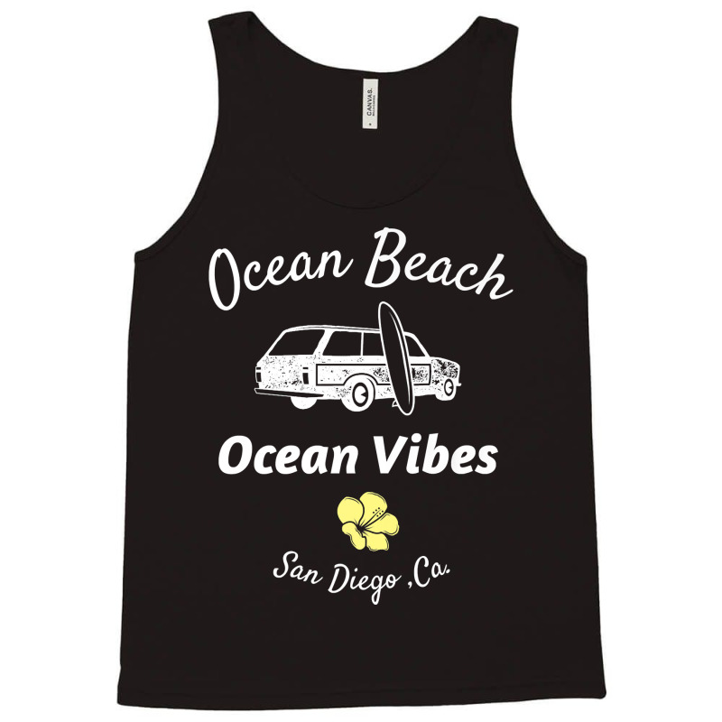 Ocean Vibes Ocean Beach San Diego Woody Station Wagon Premium T Shirt Tank Top by johnjosephmenk | Artistshot