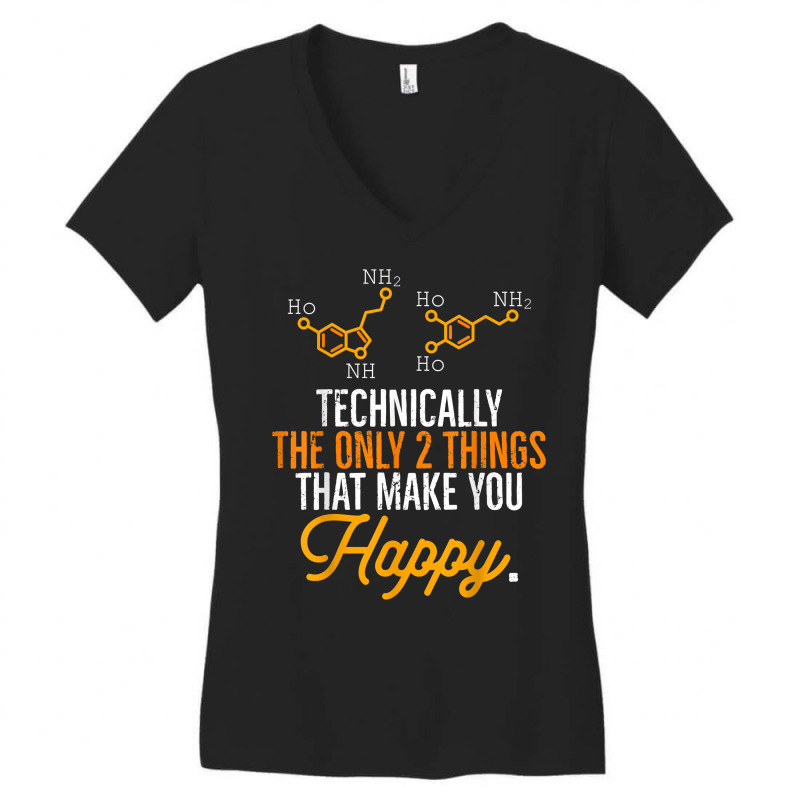 Psychology Serotonin Dopamine Chemical Formula Psychologist T Shirt Women's V-Neck T-Shirt by gillanbepicaia | Artistshot