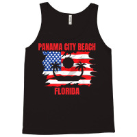 Panama City Beach American Flag T Shirt Tank Top | Artistshot