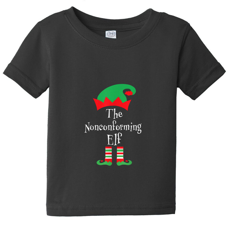 Humor Novelty Nonconforming Elf Christmas Family Matching Baby Tee by kerjalembor | Artistshot