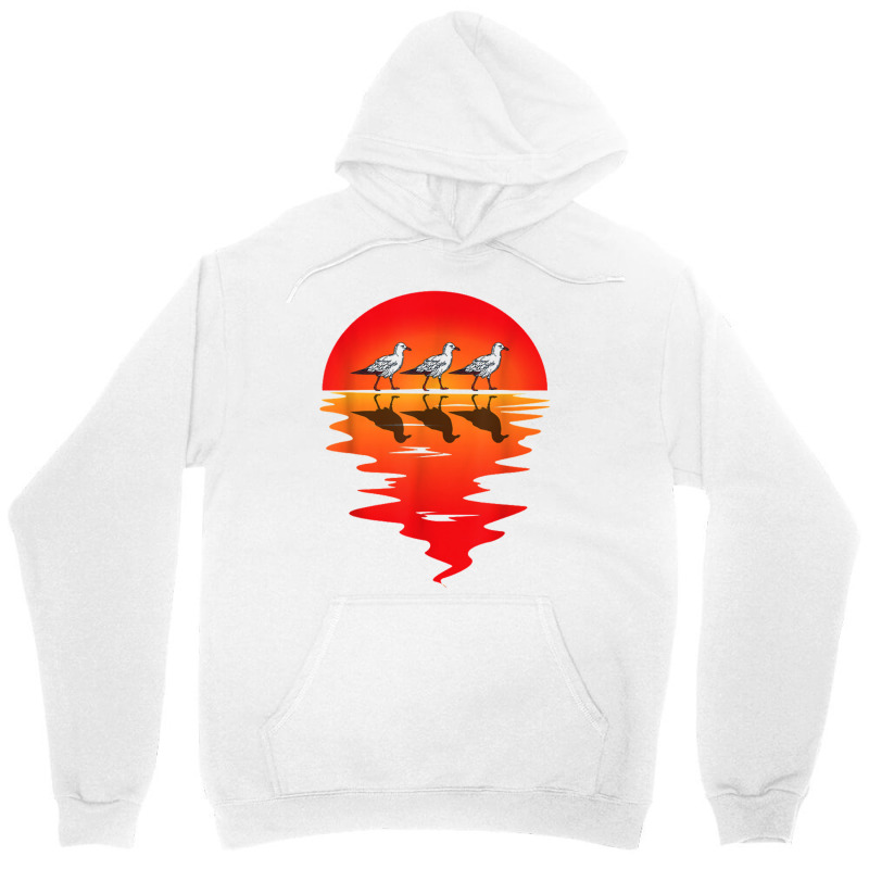 Flocks Of Seagull Vintage Sunset Seabird Harbour Albatros Unisex Hoodie by kurniawanm | Artistshot