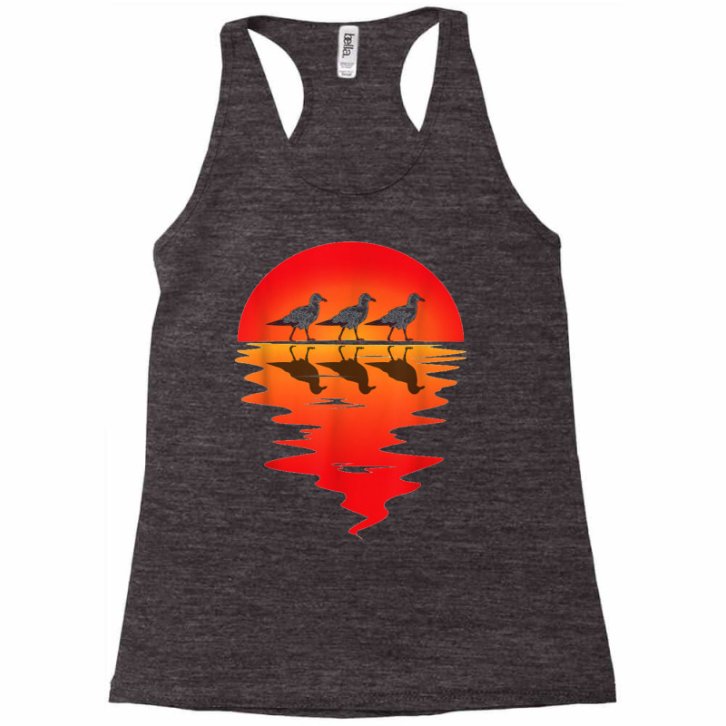 Flocks Of Seagull Vintage Sunset Seabird Harbour Albatros Racerback Tank by kurniawanm | Artistshot