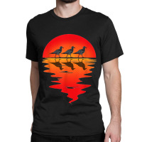 Flocks Of Seagull Vintage Sunset Seabird Harbour Albatros Classic T-shirt | Artistshot