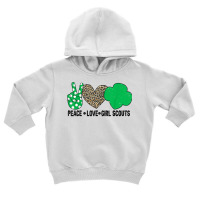 Peace Love Cookie Scout For Girls Bakery Cookie Season T Shirt Toddler Hoodie | Artistshot