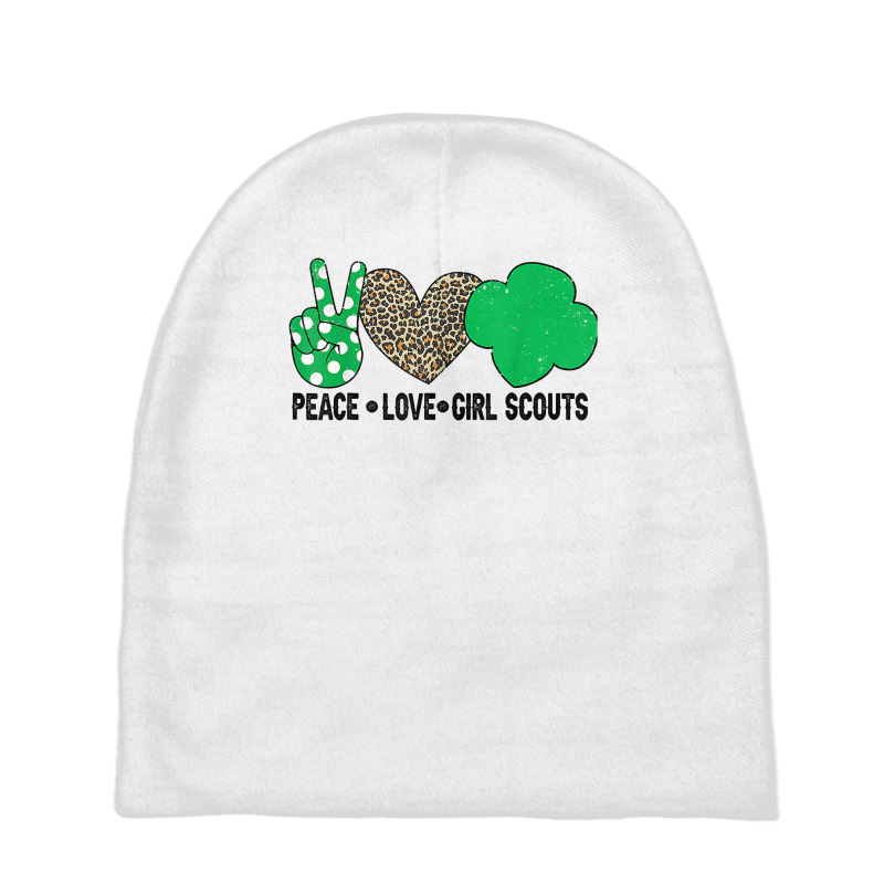 Peace Love Cookie Scout For Girls Bakery Cookie Season T Shirt Baby Beanies by heartlytreleven | Artistshot