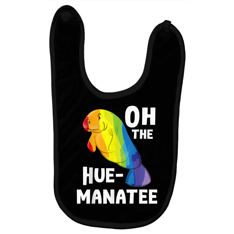 Oh The Hue Manatee   Zookeeper Marine Biologist Zoologist T Shirt Baby Bibs by johnjosephmenk | Artistshot