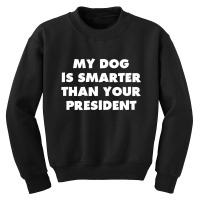 My Dog Is Smarter Than Your President Youth Sweatshirt | Artistshot