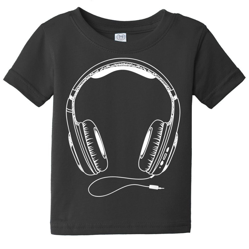 Music Headphones Tshirt For Men Or Women Baby Tee by manviwadlington | Artistshot