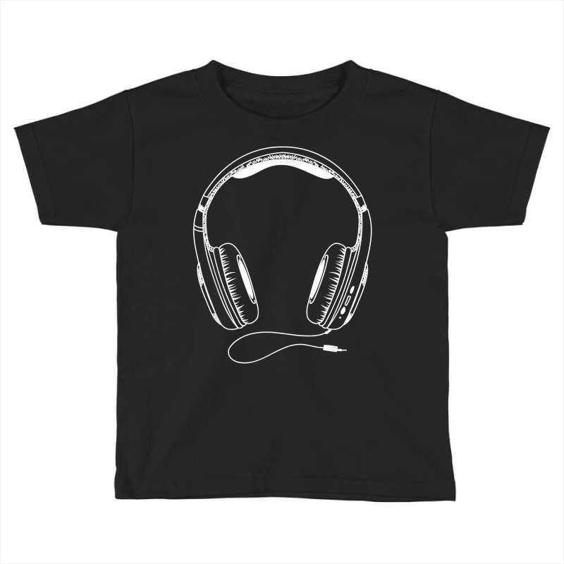 Music Headphones Tshirt For Men Or Women Toddler T-shirt by manviwadlington | Artistshot