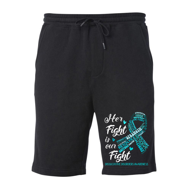 Dissociative Disorders Awareness Her Fight Is Our Fight Fleece Short | Artistshot