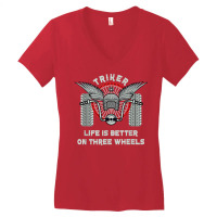 Motorcycle Trike Biker Motortrike Triker Motor Bike Gift T Shirt Women's V-neck T-shirt | Artistshot