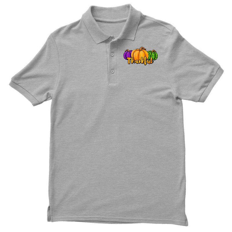 Halloween Pumpkins Thankful Men's Polo Shirt by Jasminsmagicworld | Artistshot