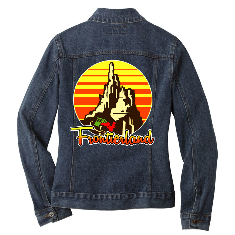 Big Thunder Mountain Railroad Ladies Denim Jacket by Aleyza Store | Artistshot