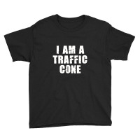 I Am A Traffic Cone Halloween Costume I'm Lazy Easy Youth Tee | Artistshot