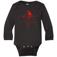 Sky Glitch The Galaxy Long Sleeve Baby Bodysuit | Artistshot