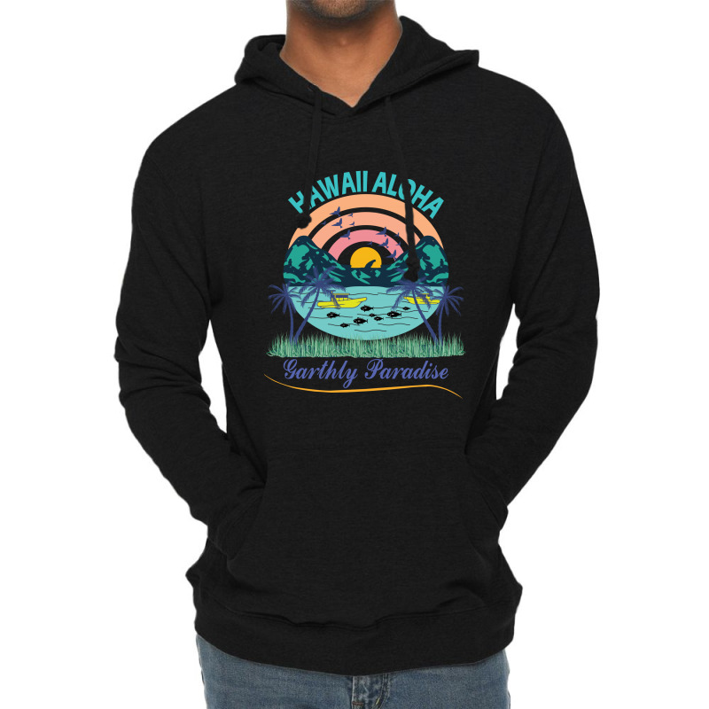 Hawai Aloha Paradise Lightweight Hoodie by TrendTee | Artistshot