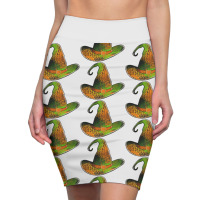 Leopard Witch Hat Pencil Skirts | Artistshot