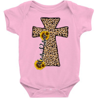 He Is Risen Leopard Cross Baby Bodysuit | Artistshot