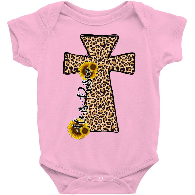 He Is Risen Leopard Cross Baby Bodysuit | Artistshot