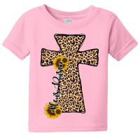 He Is Risen Leopard Cross Baby Tee | Artistshot