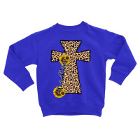 He Is Risen Leopard Cross Toddler Sweatshirt | Artistshot