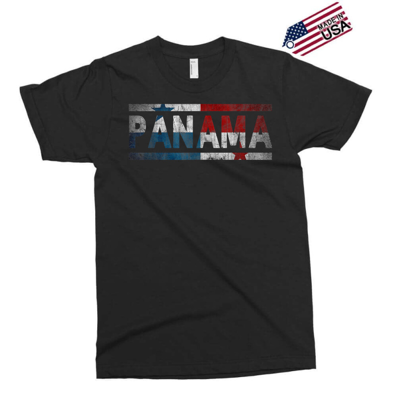 Panama Retro Flag T Shirt Panamanian Distressed Graphic T Shirt Exclusive T-shirt by johnjosephmenk | Artistshot