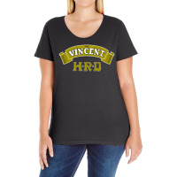 Vincent Hrd Style Motorcycle Ladies Curvy T-shirt | Artistshot