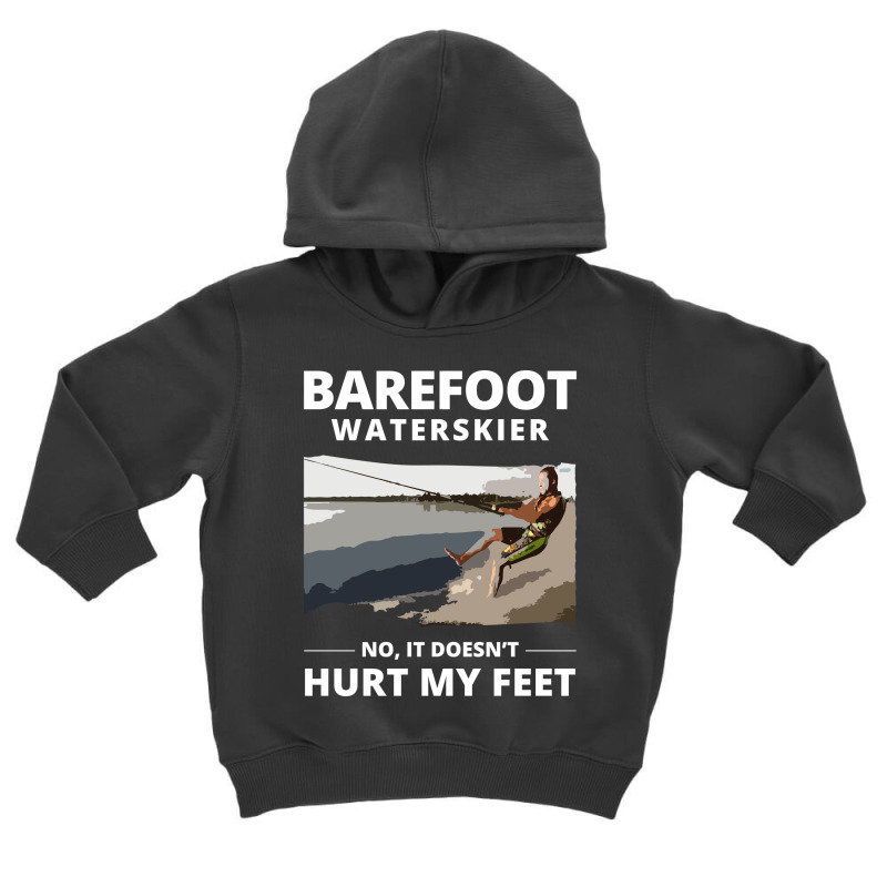 Barefoot Skiing Water Sport Motorboat Toddler Hoodie by Tasteful Tees | Artistshot