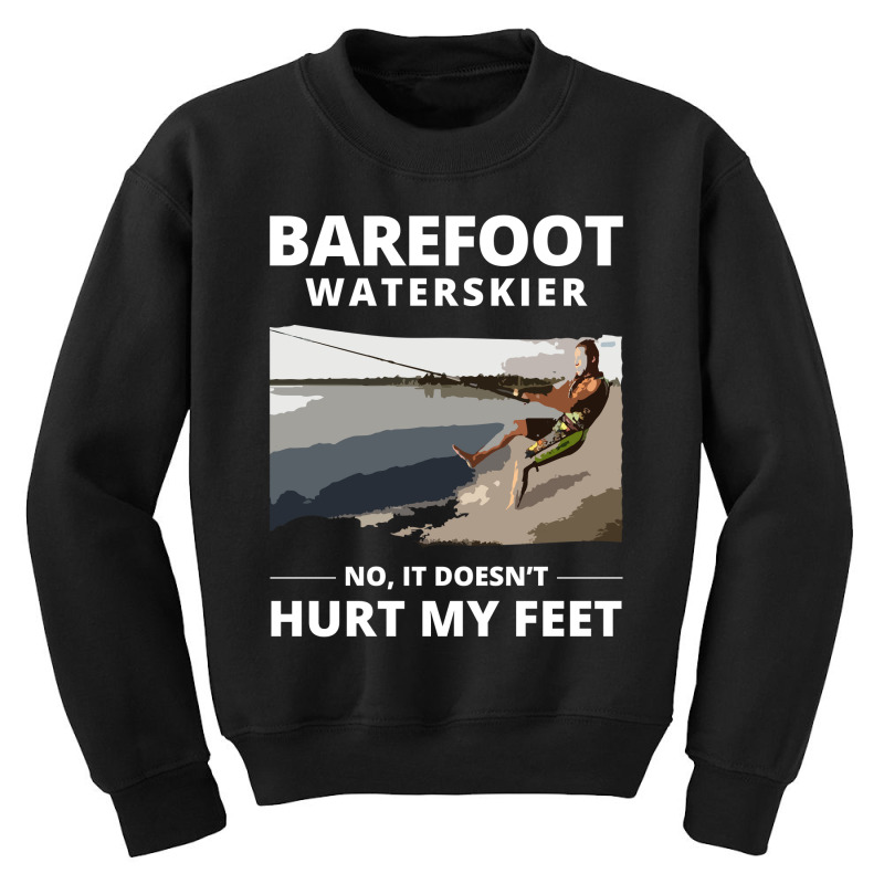 Barefoot Skiing Water Sport Motorboat Youth Sweatshirt by Tasteful Tees | Artistshot