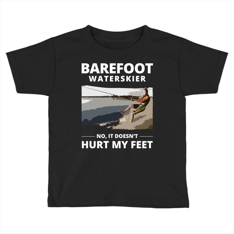 Barefoot Skiing Water Sport Motorboat Toddler T-shirt by Tasteful Tees | Artistshot