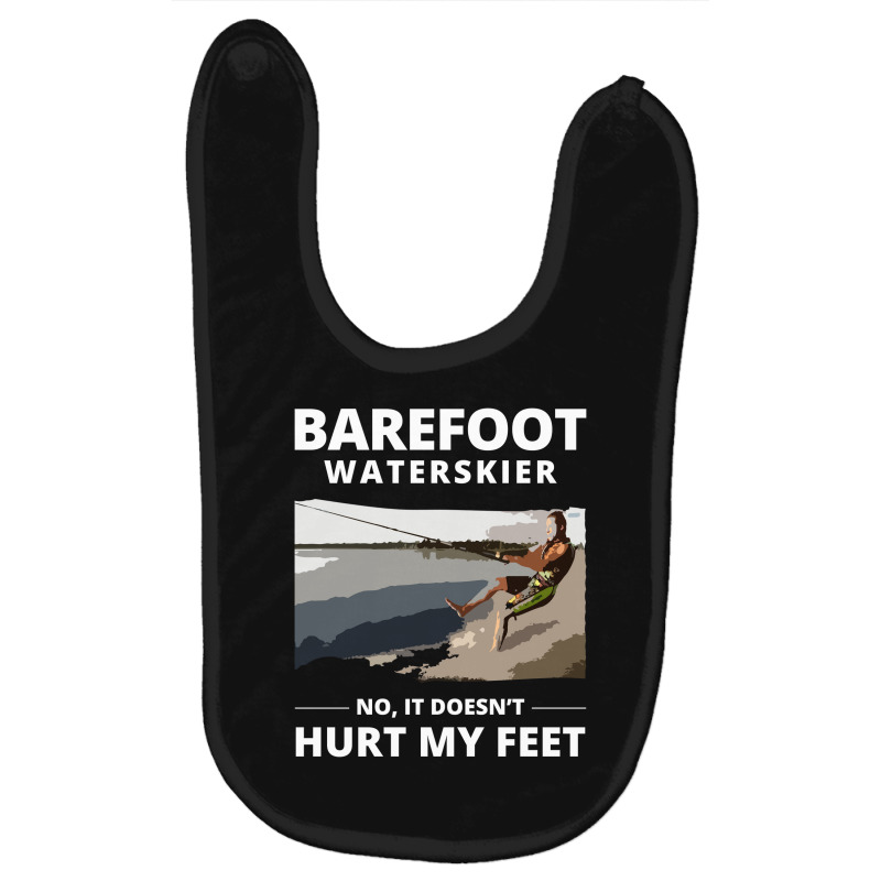 Barefoot Skiing Water Sport Motorboat Baby Bibs by Tasteful Tees | Artistshot